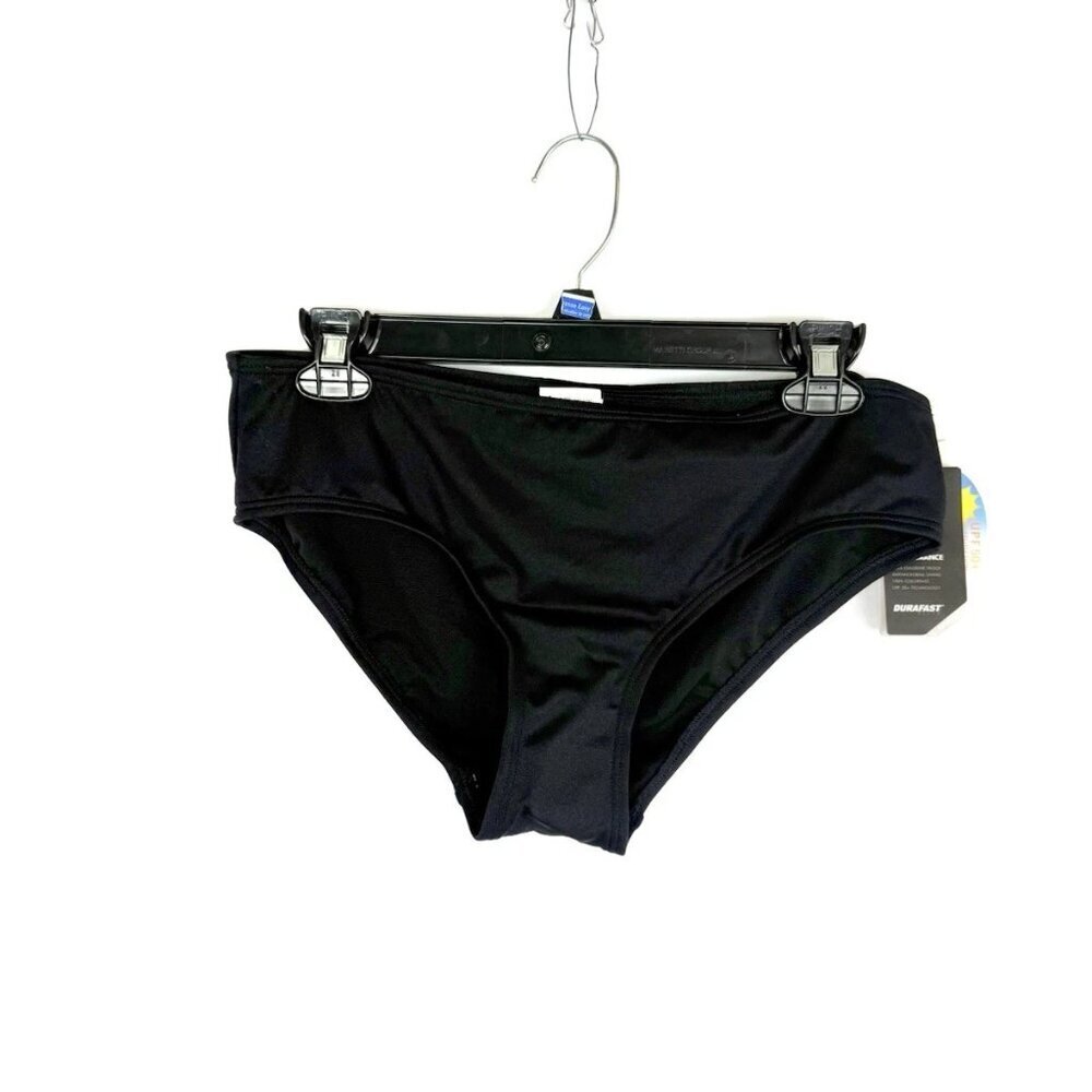 TYR Women’s Mid Rise Black Bikini Bottom Size 14